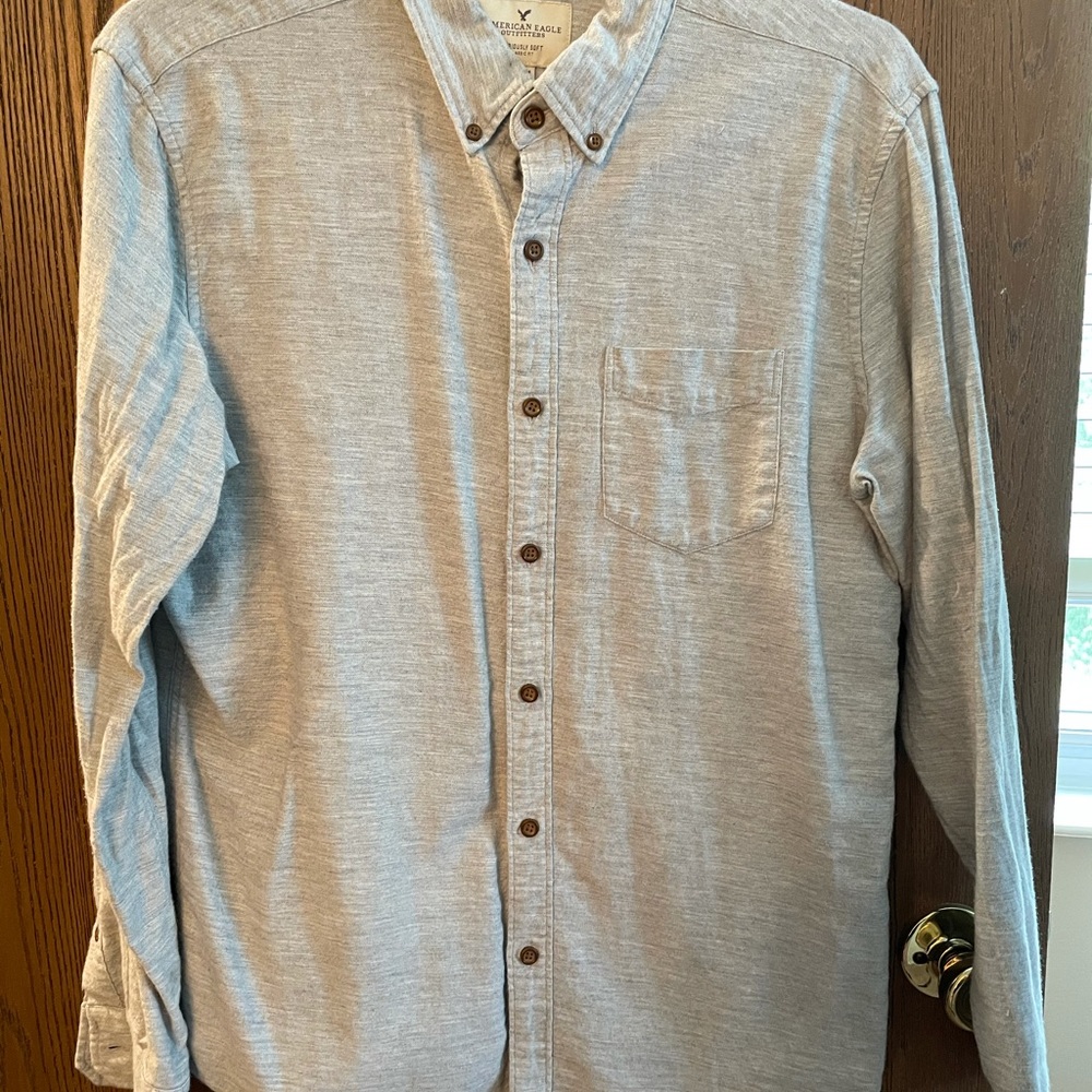 Button down long sleeved shirt